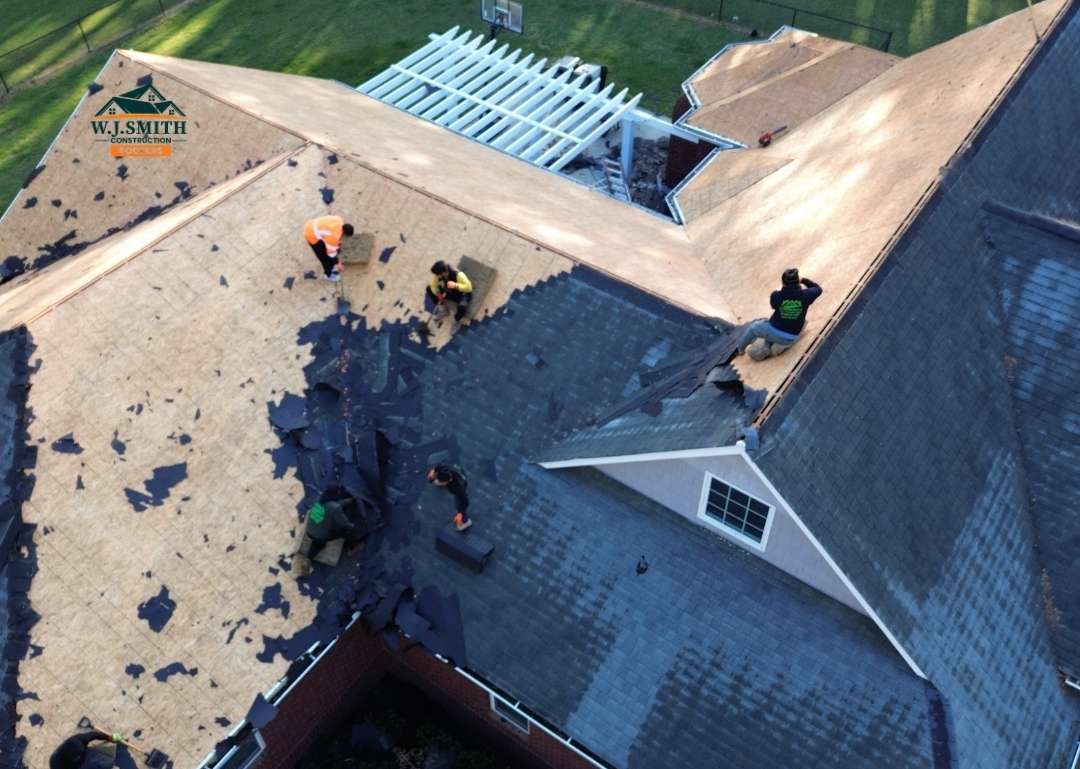 roof replacement wj smith construction roofers